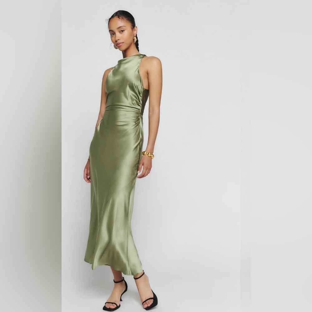 Reformation Casette Silk Dress Size 0